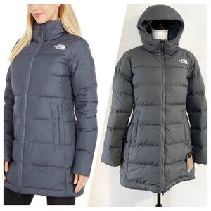 Women's North Face Gotham Parka, size MEDIUM, color GRAY
